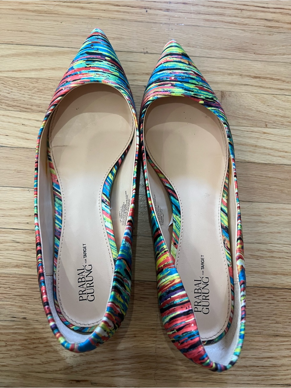 Prabal Gurung for Target Multicolor Striped Pointed-Toe Flats